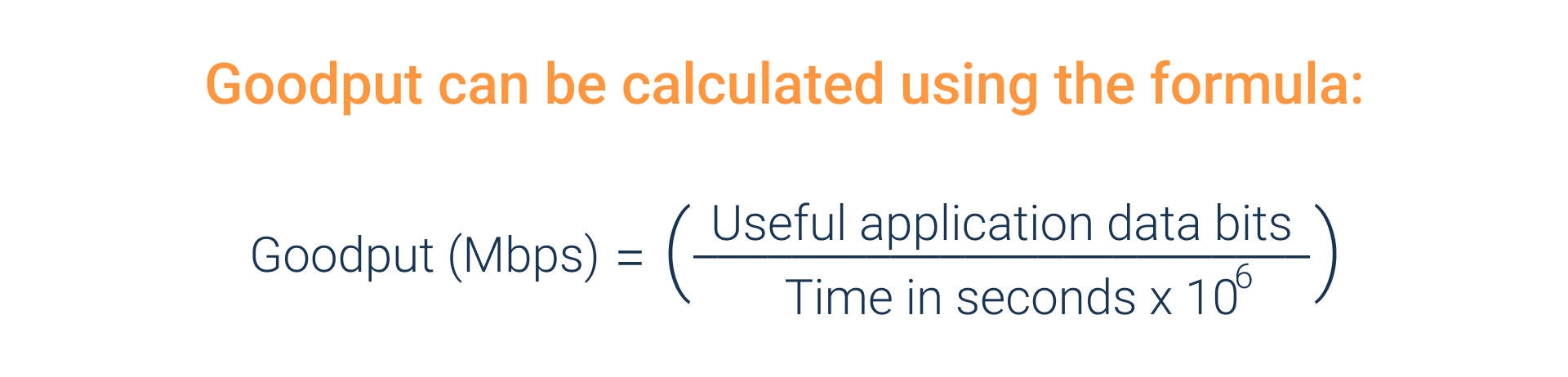 Goodput Formula