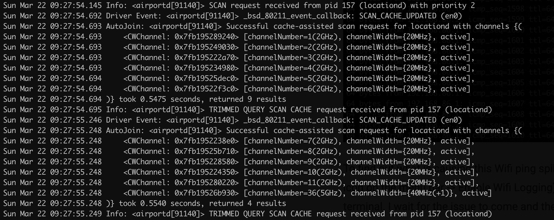 Wifi Logging LocationD Scan - MacOS Wifi Latency Spikes Due to Location Service