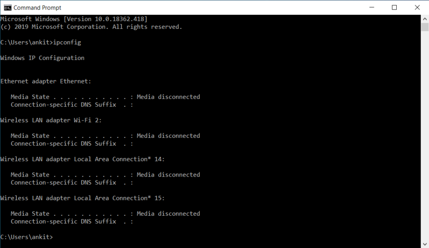 Ipconfig/ifconfig network troubleshooting tool