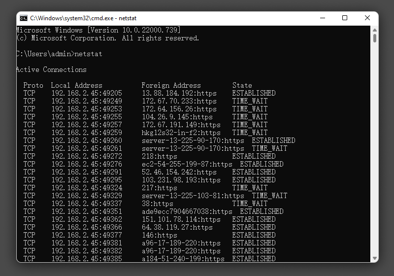 Netstat network troubleshooting tool