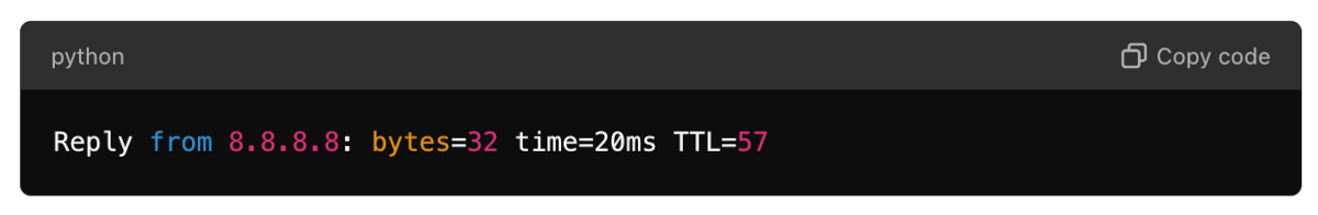 how to identify network drops with Ping command