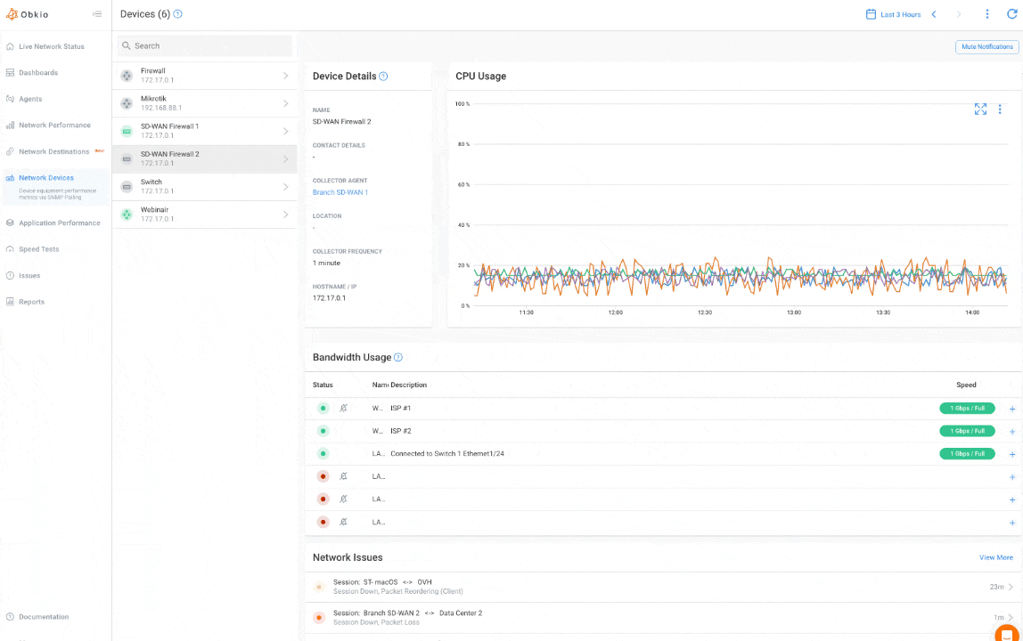 Obkio Network Device Monitoring tool - Onboarding Wizard