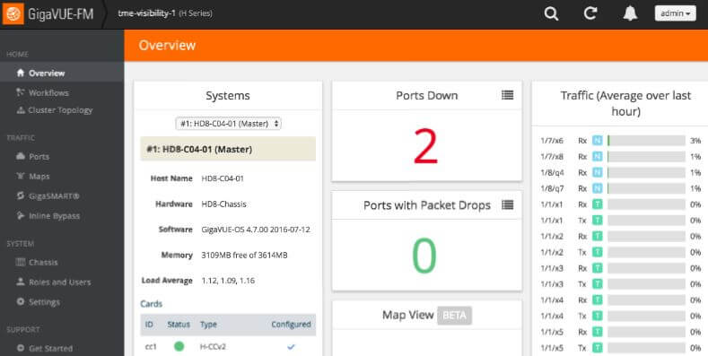 gigamon network bandwidth monitoring software screenshot 3
