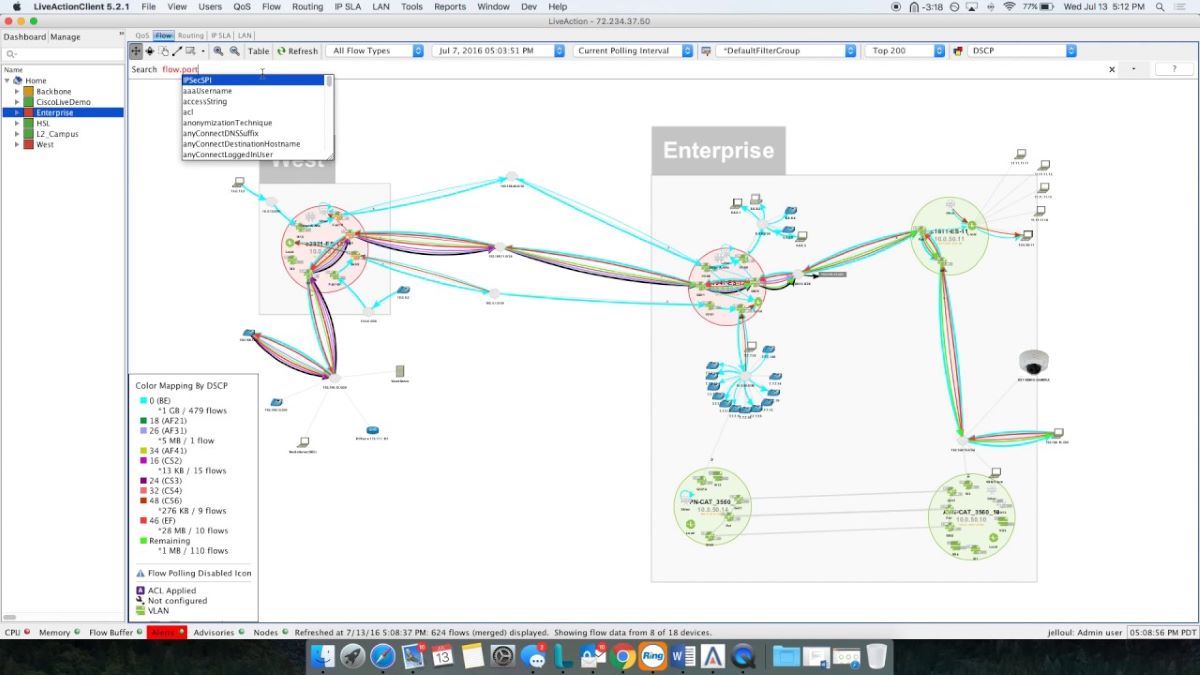 live action livenx End-to-End Network Monitoring tools screenshot 1