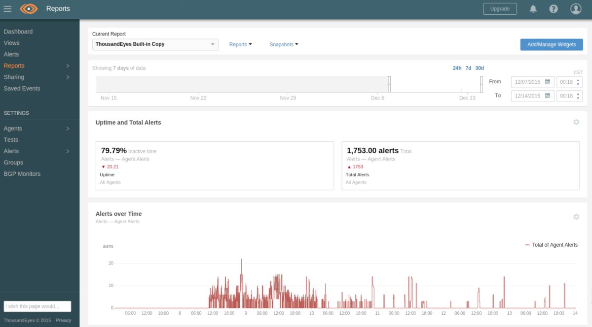thousand eyes network performance monitoring tool screenshot 3