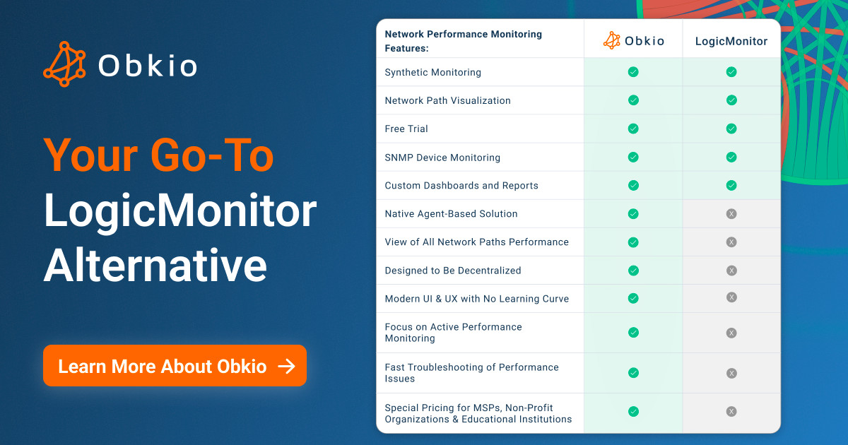 Obkio vs. LogicMonitor