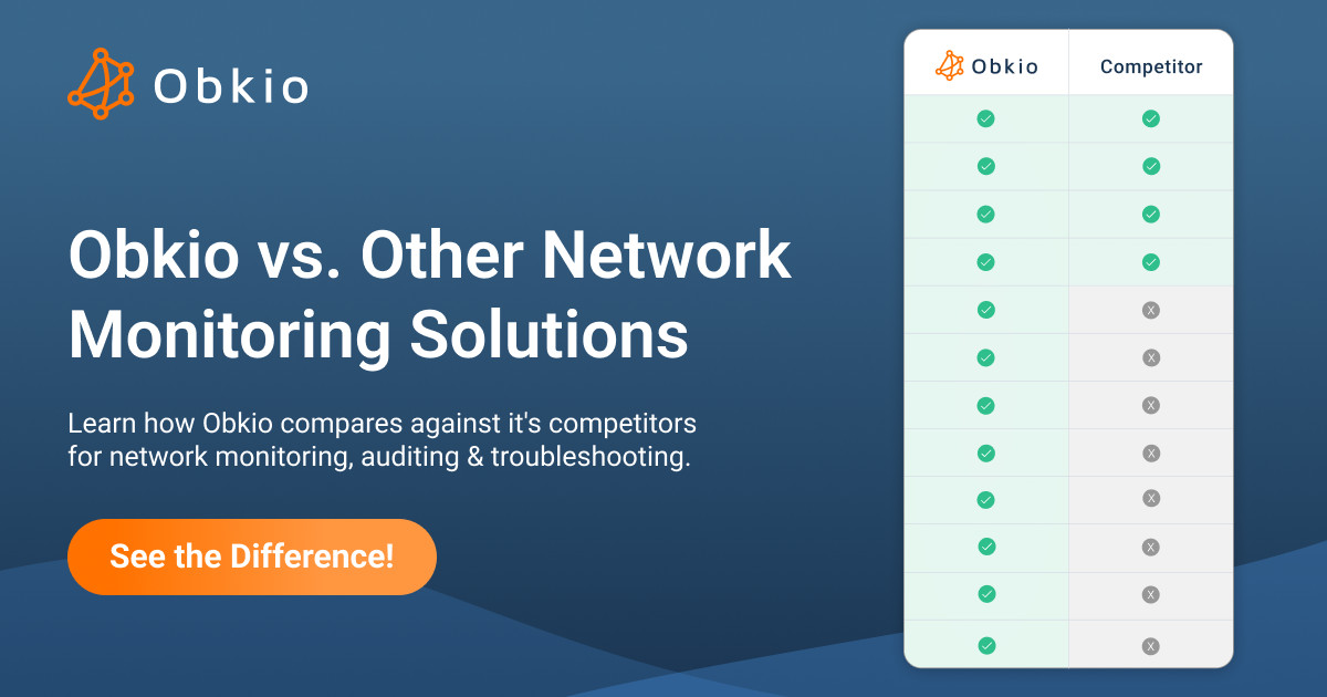 Obkio Vs Other Network Monitoring Solutions Obkio Obkio Vs Other Network Monitoring Solutions Obkio