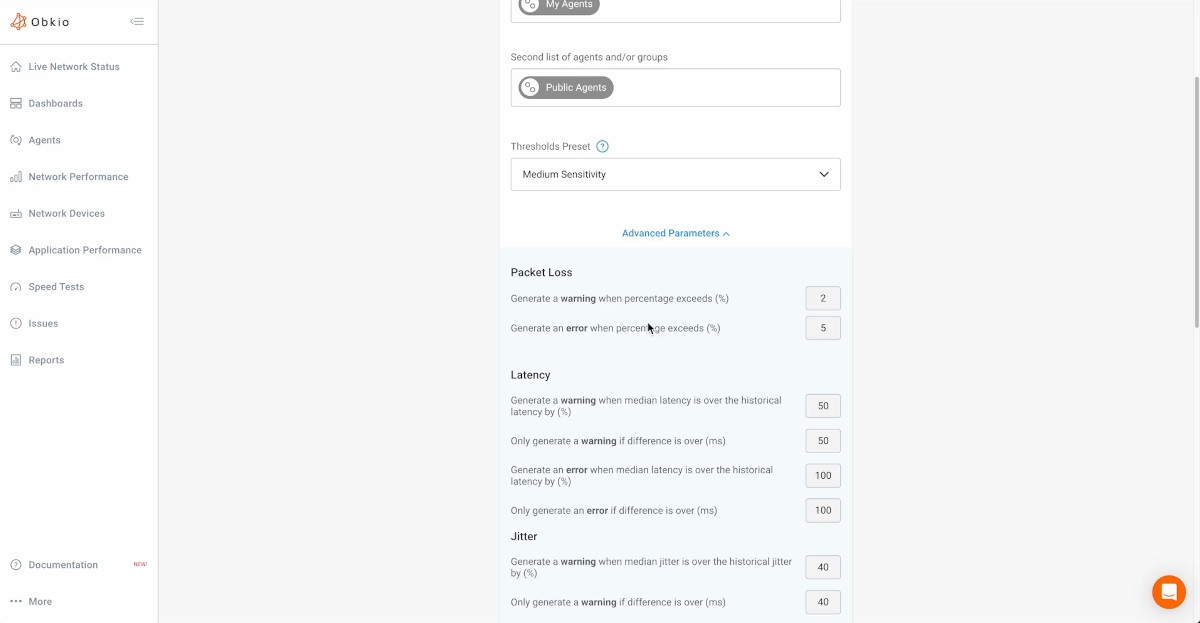 Obkio Monitoring Templates