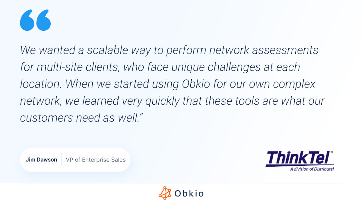 Obkio Network Auditing Tool Testimonial