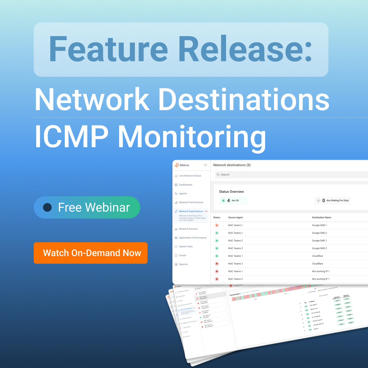 Obkio Webinar - ICMP Monitoring Feature Release