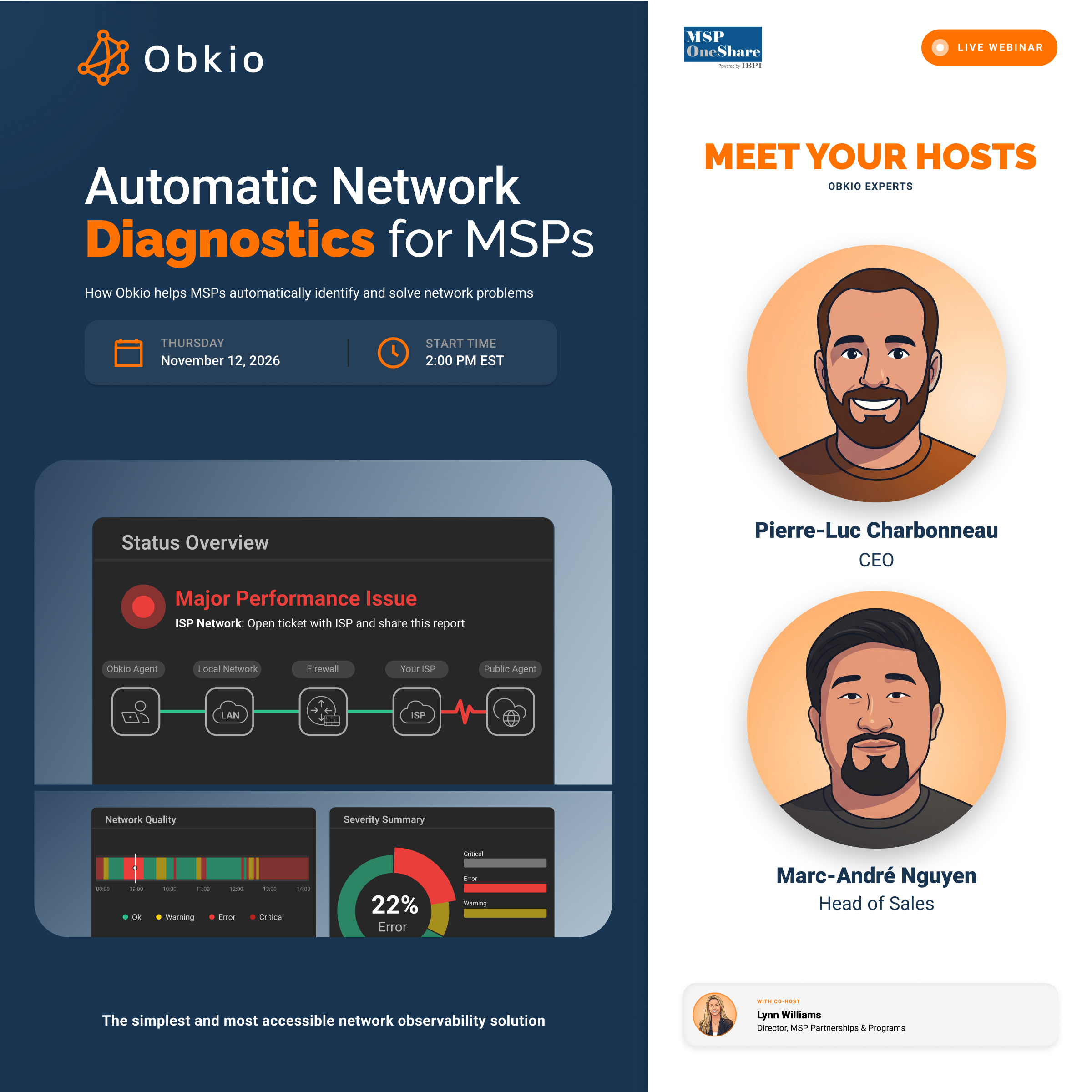 Obkio Webinar - Automatic Network Diagnostics for MSPs