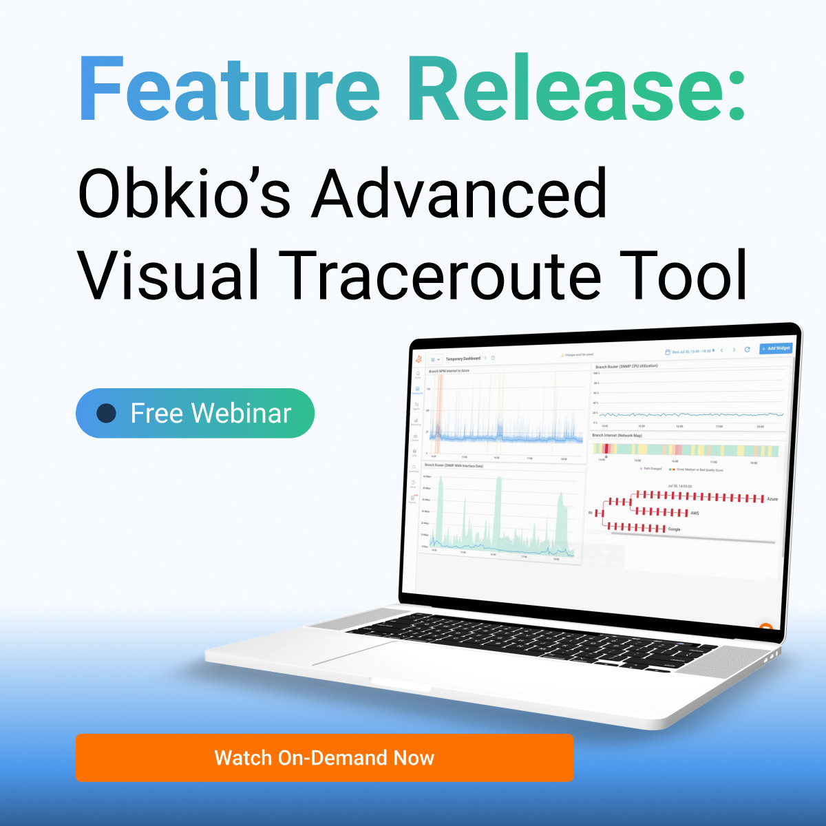 Obkio Webinar - Visual Traceroute Feature Release