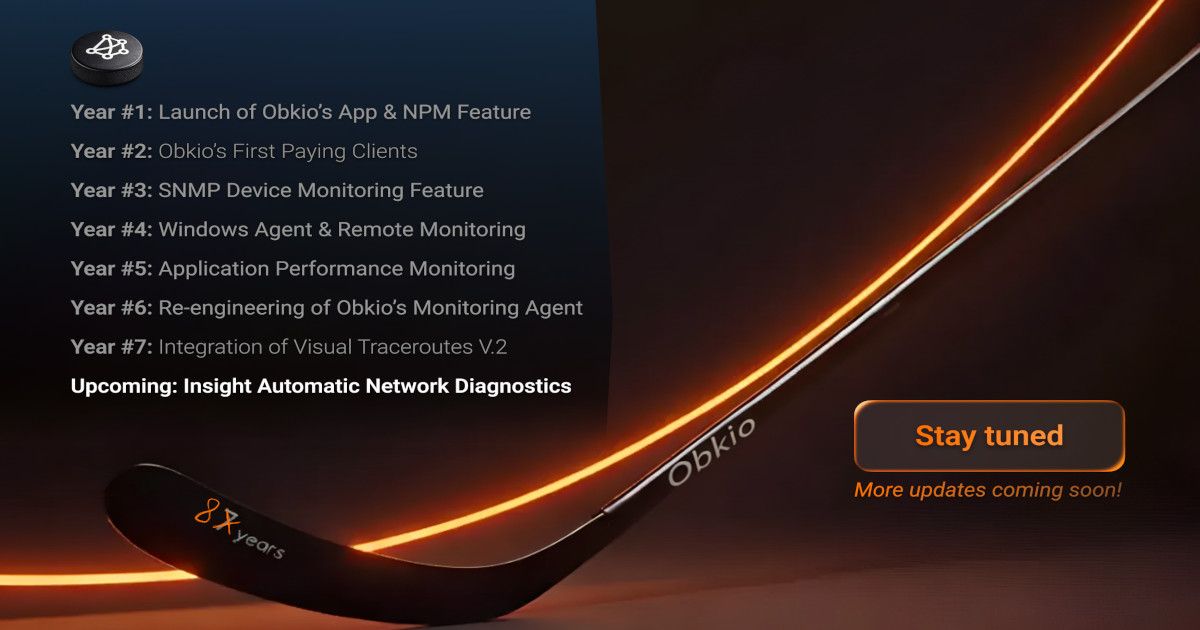 Obkio Turns 8: From Network Monitoring to Network Diagnostics