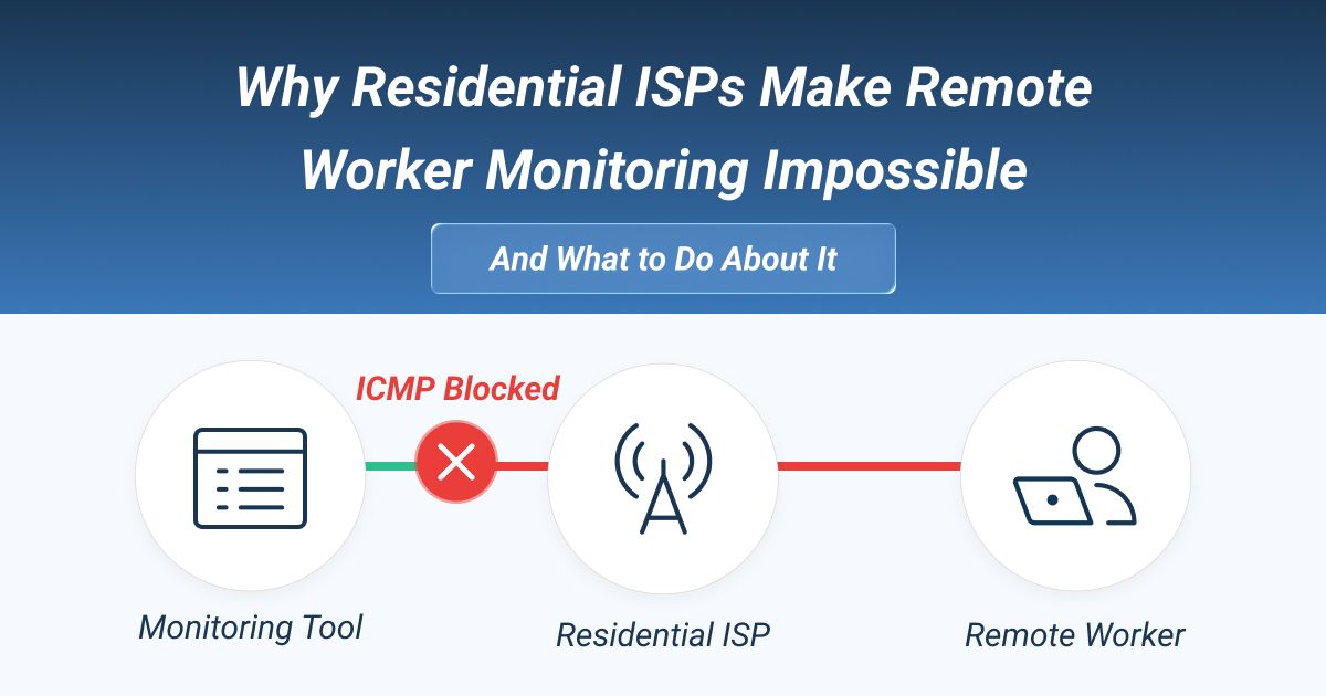 Remote Worker Monitoring: Why ISPs Block ICMP & Solutions