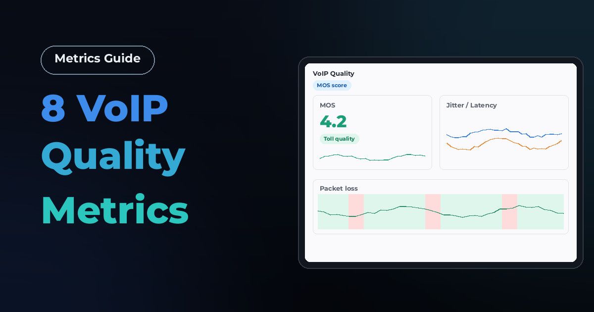 8 VoIP Quality Metrics & How to Measure Them